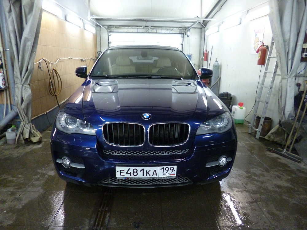 BMW E70 после ремонта вид спереди